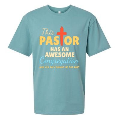 This Pastor Has An Awesome Congregation Preacher Sueded Cloud Jersey T-Shirt