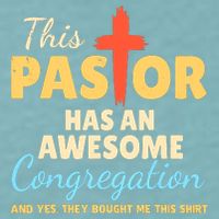 This Pastor Has An Awesome Congregation Preacher Sueded Cloud Jersey T-Shirt