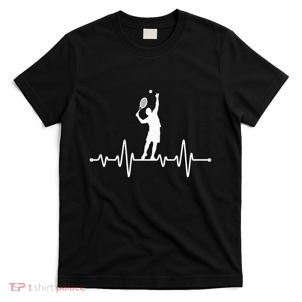 Tennis Player Heartbeat Tennis Coach T-Shirt