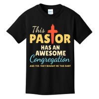 This Pastor Has An Awesome Congregation Preacher Kids T-Shirt