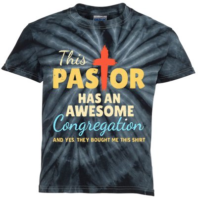 This Pastor Has An Awesome Congregation Preacher Kids Tie-Dye T-Shirt