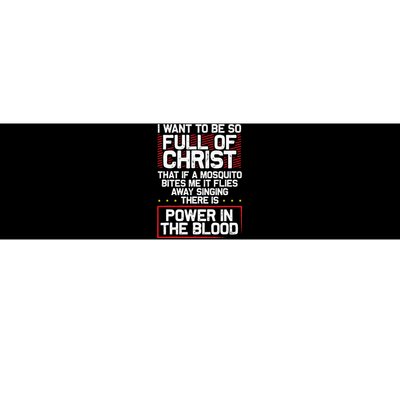 Theres Power In Blood Funny Religious Christian Bumper Sticker