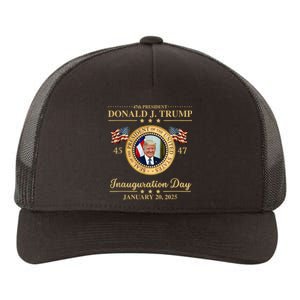 Trump Photo Inauguration Day January 2025 Usa Flag Formal Yupoong Adult 5-Panel Trucker Hat