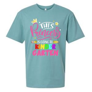  This Princess Is Going To Kindergarten Back To School Sueded Cloud Jersey T-Shirt