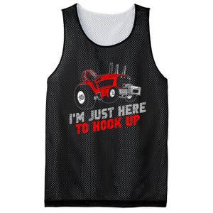 Tractor Pulling IM Just Here To Hook Up Mesh Reversible Basketball Jersey Tank