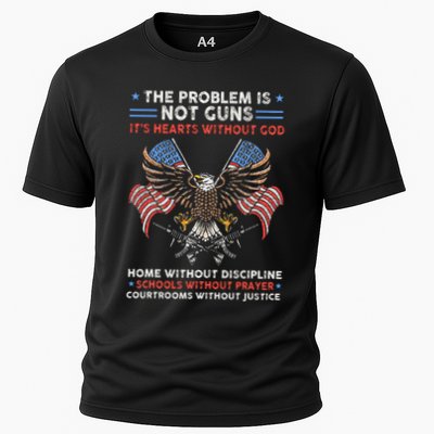 The Problem Is Not Guns ItS Hearts Without God Performance Shirt