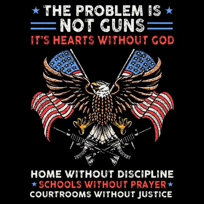 The Problem Is Not Guns ItS Hearts Without God Sustainable Bucket Hat