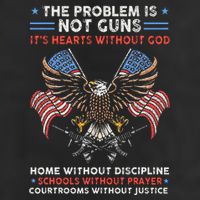 The Problem Is Not Guns ItS Hearts Without God 25L Jumbo Tote