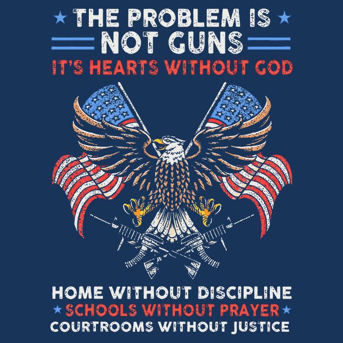 The Problem Is Not Guns ItS Hearts Without God Infant Baby Jersey Bodysuit