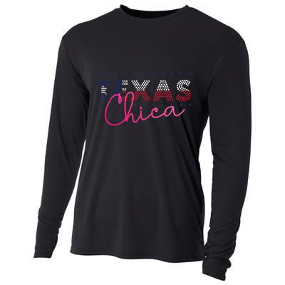 Texas Pride In Texas State Or Starbase Texas Cooling Performance Long Sleeve Crew