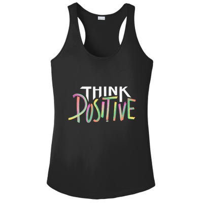 Think Positive Inspirational Ladies PosiCharge Competitor Racerback Tank
