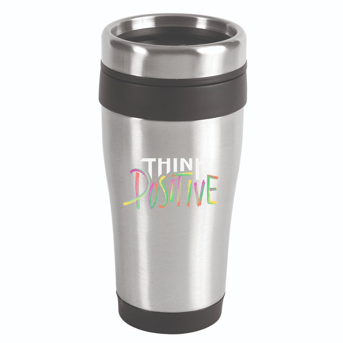 Think Positive Inspirational 16oz Travel Tumbler
