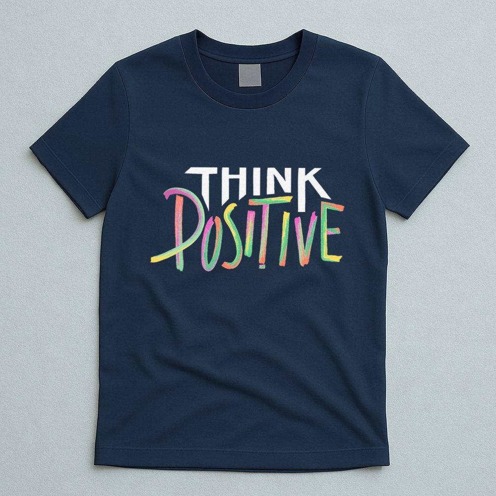 Think Positive Inspirational T-Shirt