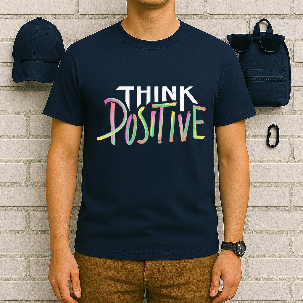 Think Positive Inspirational T-Shirt