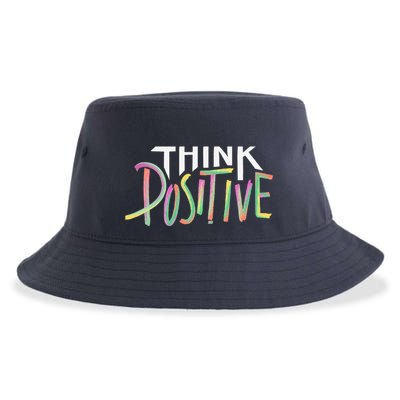 Think Positive Inspirational Sustainable Bucket Hat