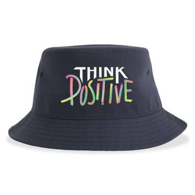 Think Positive Inspirational Sustainable Bucket Hat