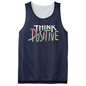 Think Positive Inspirational Mesh Reversible Basketball Jersey Tank