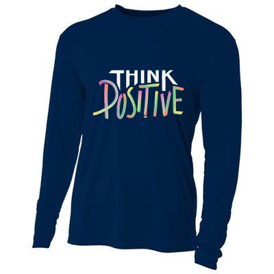 Think Positive Inspirational Cooling Performance Long Sleeve Crew