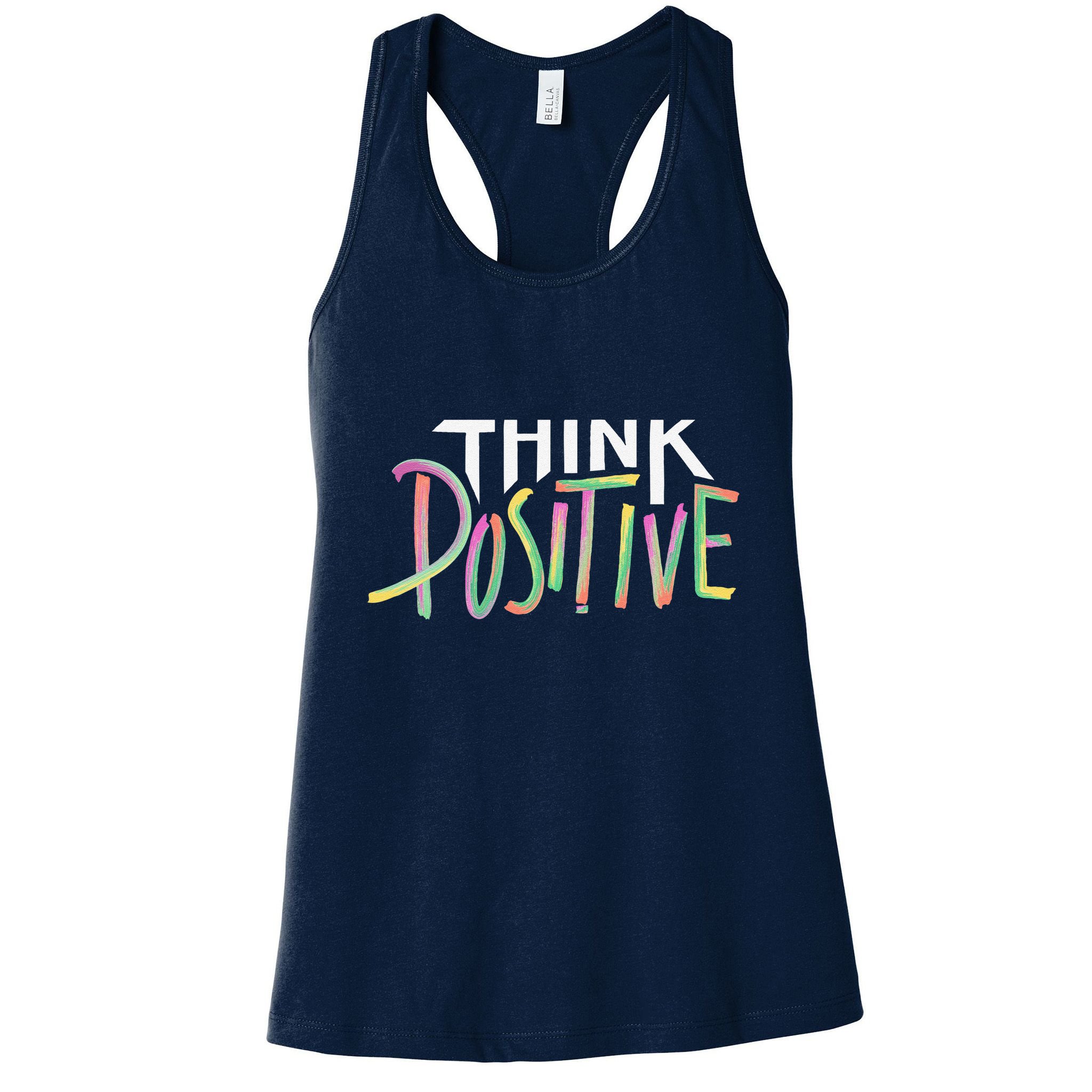 Think Positive Inspirational Womens Tank Top