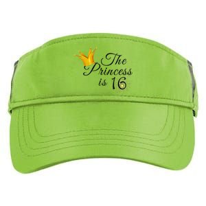 The Princes Is 16 Sweet Sixteen 16th Birthday Party Gifts Adult Drive Performance Visor