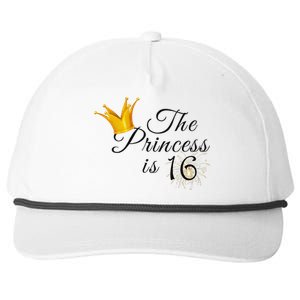 The Princes Is 16 Sweet Sixteen 16th Birthday Party Gifts Snapback Five-Panel Rope Hat