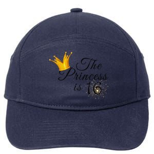 The Princes Is 16 Sweet Sixteen 16th Birthday Party Gifts 7-Panel Snapback Hat