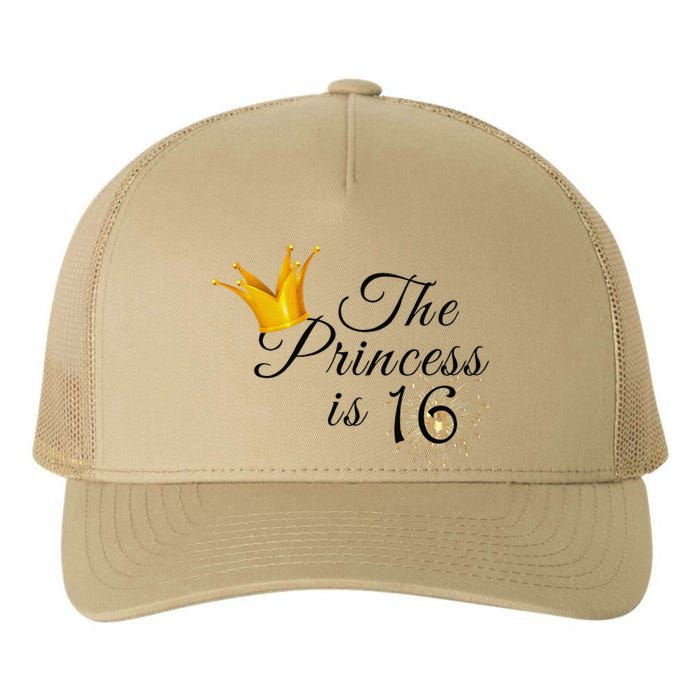 The Princes Is 16 Sweet Sixteen 16th Birthday Party Gifts Yupoong Adult 5-Panel Trucker Hat