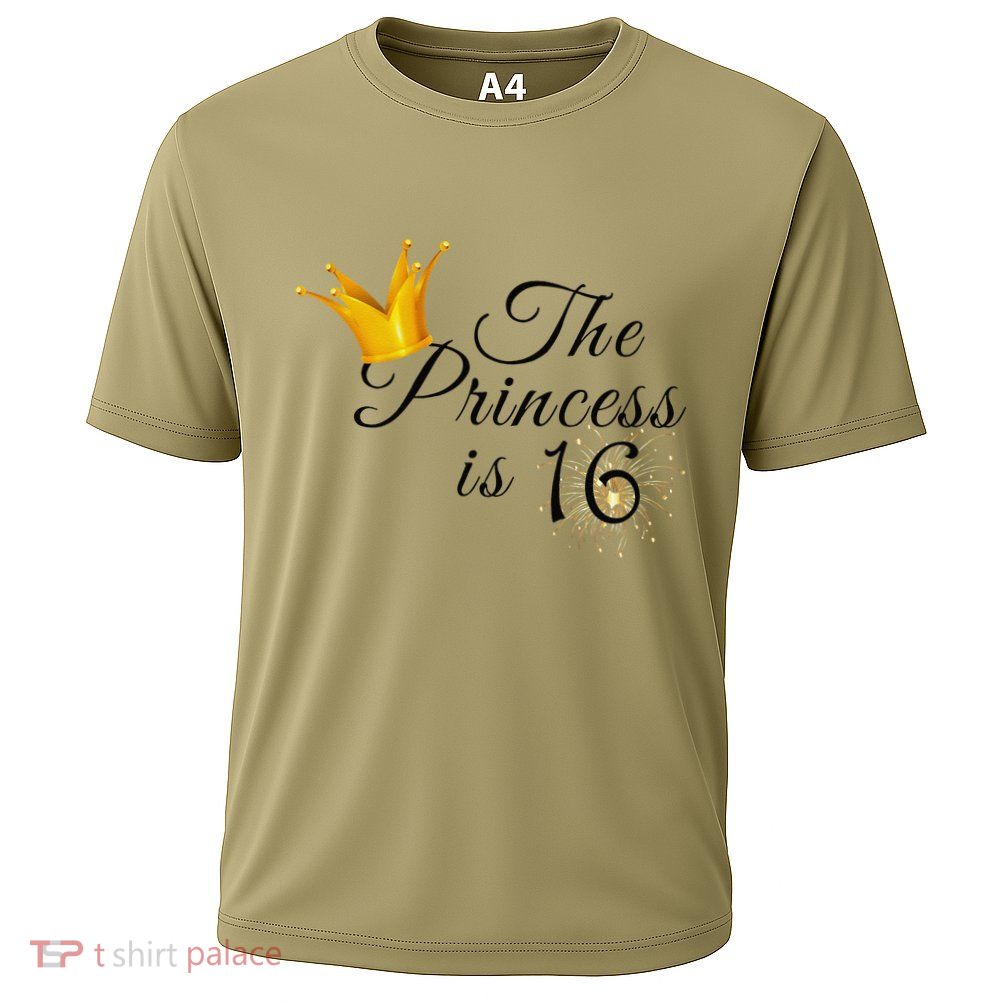 The Princes Is 16 Sweet Sixteen 16th Birthday Party Gifts Cooling Performance Crew T-Shirt