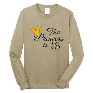 The Princes Is 16 Sweet Sixteen 16th Birthday Party Gifts Long Sleeve Shirt