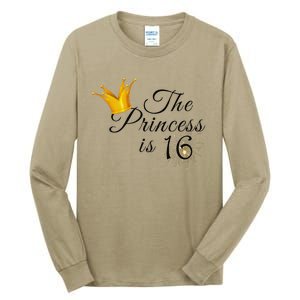 The Princes Is 16 Sweet Sixteen 16th Birthday Party Gifts Tall Long Sleeve T-Shirt