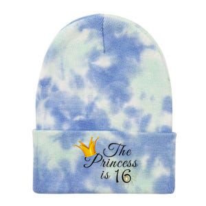 The Princes Is 16 Sweet Sixteen 16th Birthday Party Gifts Tie Dye 12in Knit Beanie