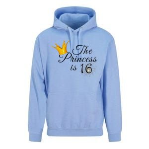 The Princes Is 16 Sweet Sixteen 16th Birthday Party Gifts Unisex Surf Hoodie