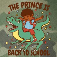 The Prince Is Back To School Dinosaur Dab Legacy Tie Dye Trucker Hat