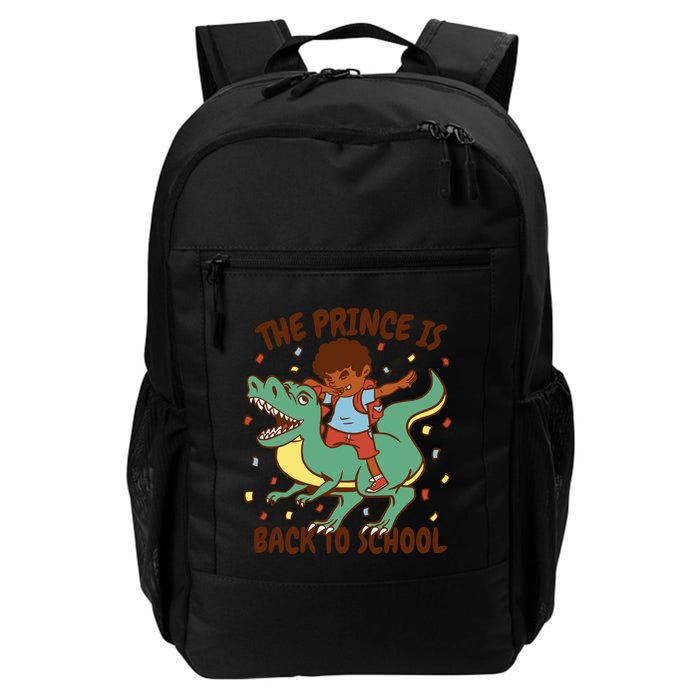 The Prince Is Back To School Dinosaur Dab Backpack