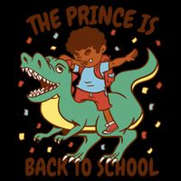 The Prince Is Back To School Dinosaur Dab Flatbill Hat