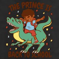 The Prince Is Back To School Dinosaur Dab Trucker Hat