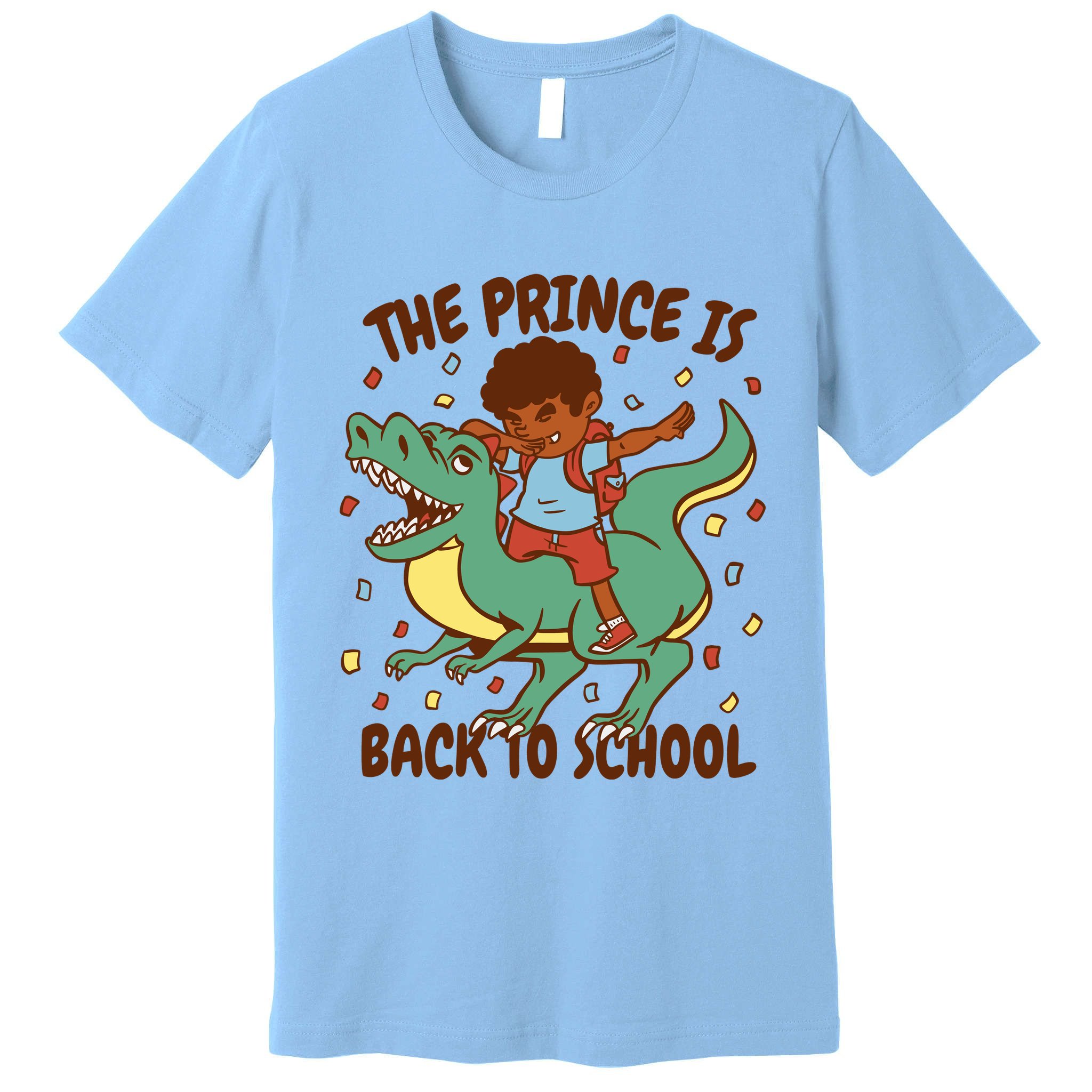 The Prince Is Back To School Dinosaur Dab Premium T-Shirt