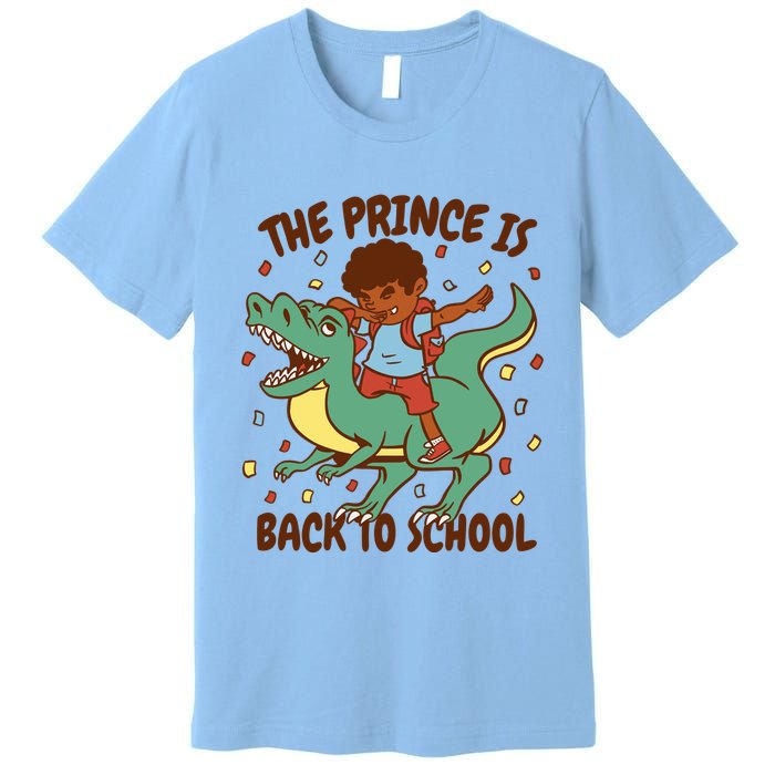 The Prince Is Back To School Dinosaur Dab Premium T-Shirt