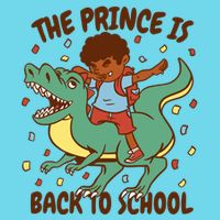 The Prince Is Back To School Dinosaur Dab Premium T-Shirt