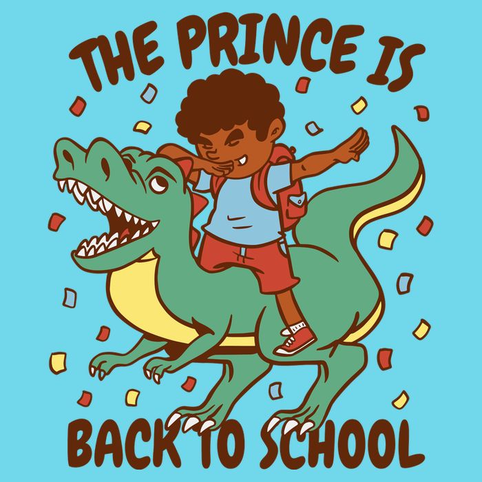 The Prince Is Back To School Dinosaur Dab Premium T-Shirt
