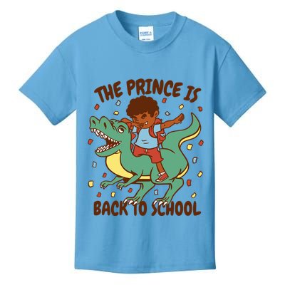 The Prince Is Back To School Dinosaur Dab Kids T-Shirt