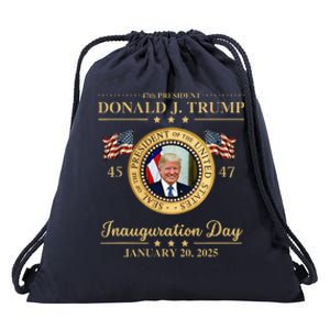 Trump Photo Inauguration Day January 2025 Usa Flag Formal Drawstring Bag