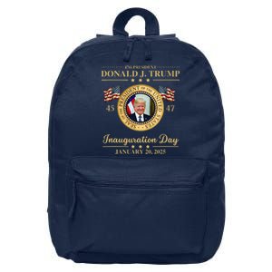 Trump Photo Inauguration Day January 2025 Usa Flag Formal 16 in Basic Backpack