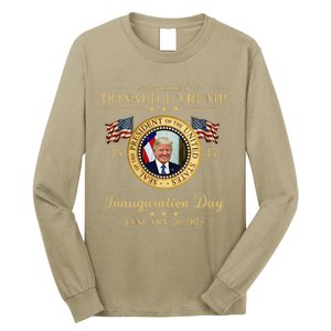 Trump Photo Inauguration Day January 2025 Usa Flag Formal Long Sleeve Shirt