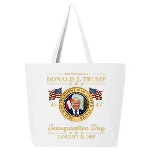 Trump Photo Inauguration Day January 2025 Usa Flag Formal 25L Jumbo Tote