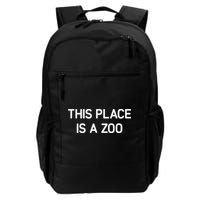 This Place Is A Zoo Funny Jokes Sarcastic Backpack