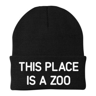 This Place Is A Zoo Funny Jokes Sarcastic Beanie