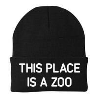 This Place Is A Zoo Funny Jokes Sarcastic Beanie