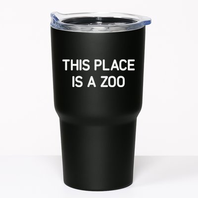 This Place Is A Zoo Funny Jokes Sarcastic Tumbler