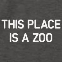 This Place Is A Zoo Funny Jokes Sarcastic Vector Backpack